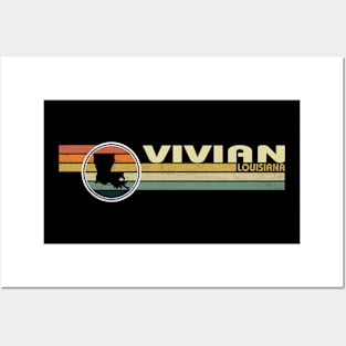 Vivian Louisiana vintage 1980s style Posters and Art